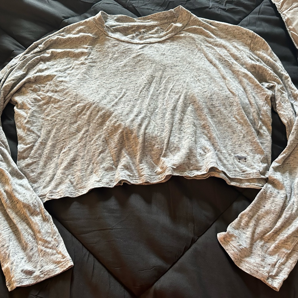 Pink oversized crop top